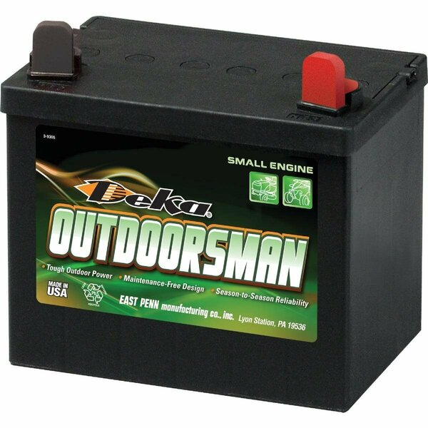 Deka Outdoorsman 12-Volt Lawn & Garden 230 CCA Small Engine Battery, Right Front Positive Terminal 8U1R